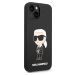 Karl Lagerfeld Silikónový kryt pre iPhone 14 Plus, Čierny