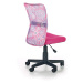 HL Kancelárska stolička Dingo vzor - ružová