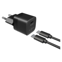 Set sieťovej nabíjačky FIXED Mini s USB-C výstupom a USB-C/USB-C kábla, podpora PD, 1 meter, 20W