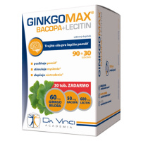 DA VINCI ACADEMIA Ginkgomax + Bacopa + Lecitín, 120 kapsúl