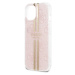 Guess IML 4G Gold Stripe Zadný Kryt pre iPhone 15 Pink