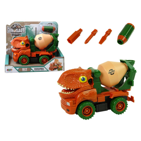 Truck Miešačka betónu Dinosaur Spinning Orange Príslušenstvo