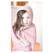 Ružová bavlnená detská osuška s kapucňou 80x80 cm Lil Planet - Roba