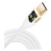 3mk dátový kábel - Hyper Silicone Cable C to C 2m 100W, biela