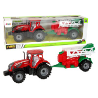 mamido Červený poľnohospodársky traktor s postrekovačom