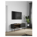 Hnedo-čierny TV stolík v dekore orecha 140x59 cm Nina – TemaHome