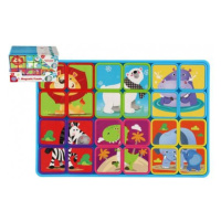 Puzzle magnetické doskové zvieratá plast vo fólii 30x20x1cm 12ks v boxe 24m+