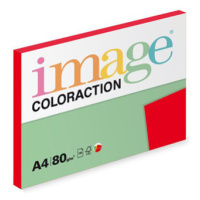 Xerografický papier Coloraction, Čile, A4, 80 g/m2, tmavo červený, 100 listov, vhodný pre atrame