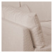 Béžová rohová pohovka z textílie buklé (ľavý roh) Ariella – Ropez