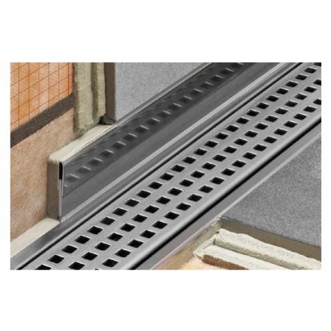 Lišta pre sprchové kúty Schlüter Showerprofile-R kartáčovaný, nerez, dĺžka 100 cm, výška hrany 3