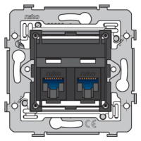 Prístroj zásuvka dátová šikmá 2xRJ45 CAT6 UTP (NIKO)