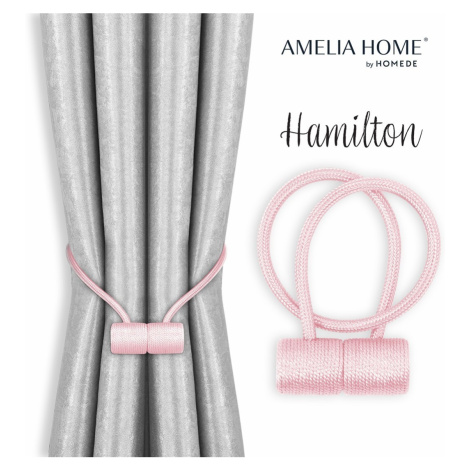 Sada úvazů na závěs HAMILTON 2 ks pudrově růžová AmeliaHome