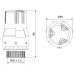 Mexen Mexen, termostatická hlavica M30x1,5mm, biela, W908-002-20