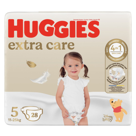 HUGGIES® Plienky jednorázové Extra Care 5 (12-17 kg) 28 ks