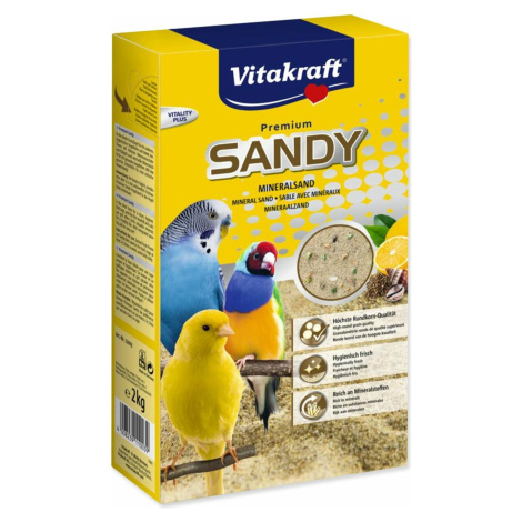 Piesok Vitakraft Sandy piesok pre malé papagáje 2kg