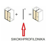 Nikov profil pre sprchové dvere HÜPPE Strike New SIKOKHPROFILDNIKA