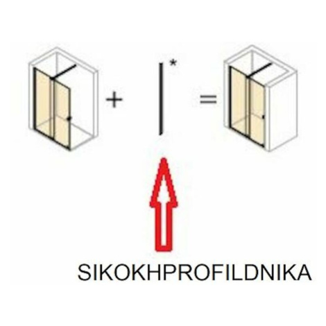 Nikov profil pre sprchové dvere HÜPPE Strike New SIKOKHPROFILDNIKA Huppe