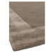 Hnedý ručne tkaný koberec s prímesou vlny 80x150 cm Ascot – Asiatic Carpets