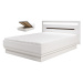 Moderná posteľ irma 140x200cm s úložným priestorom - biela