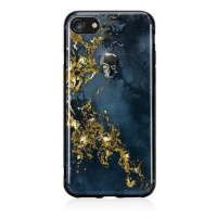 Swarovski kryt Treasure pre iPhone 8 - Onyx/Hematite Skull