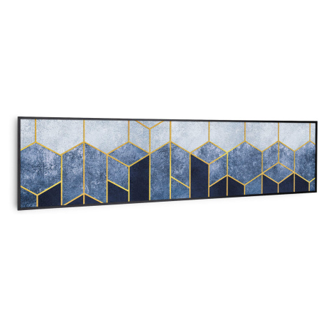Klarstein Wonderwall Air Art Smart, infračervený ohrievač, 120 x 30 cm, 350 W, modrá čiara