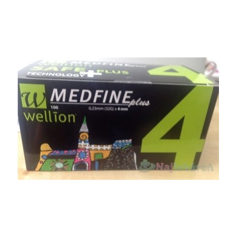 Wellion Medfine Plus Jehly 32Gx4 mm 100 ks inz.pera