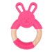 BO JUNGLE Hryzátko B-Teether Animal Wood Pink Rabbit