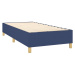 vidaXL Posteľný rám boxspring s matracom modrý 90x200 cm látka