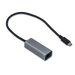 kovový gigabitový ethernetový adaptér iTec USB-C