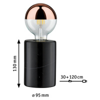 Paulmann Nordin stolná lampa v čiernej