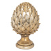Estila Štýlová keramická soška Borovicová šiška v zlatej farbe 30cm
