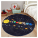 Čierny detský koberec ø 80 cm Comfort – Mila Home