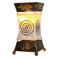 Jasná stolová lampa Xenia so špirálovým motívom