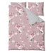 Ružové bavlnené obliečky na dvojlôžko Bonami Selection Belle, 200 x 200 cm