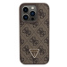 Guess PU 4G Strass Triangle Metal Logo Apple iPhone 15 Pro GUHCP15LP4TDPW Brown