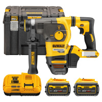 DEWALT 54V XR FLEXVOLT SDS-Plus 2,8 J aku kombinované kladivo, 2x 6,0 Ah DCH323T2-QW