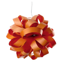 LZF Agatha Ball závesná lampa, 84x80 cm, oranžová