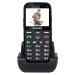 EVOLVEO EasyPhone XG, mobilný telefón pre dôchodcov s nabíjacím stojančekom (čierna farba)