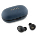 Slúchadlá Guess Bluetooth Headphones GUTWSPGTSPSB TWS + Docking Station Blue Grained Classic Log