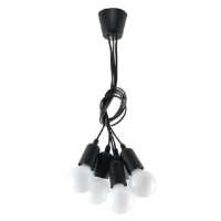 Čierne závesné svietidlo 25x25 cm Rene - Nice Lamps