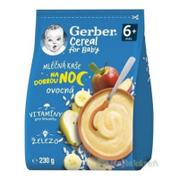 Gerber Cereal Mliečna KAŠA Dobrú noc Ovocná (od ukonč. 6. mesiaca) 230 g