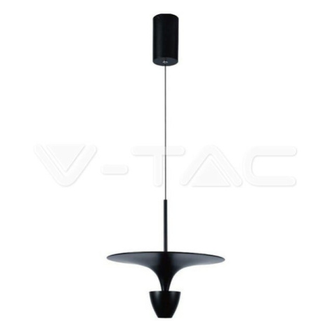9W LED dizajnová závesná lampa (30*320*100CM) čierna 3000K 1000lm VT-7832 (V-TAC)