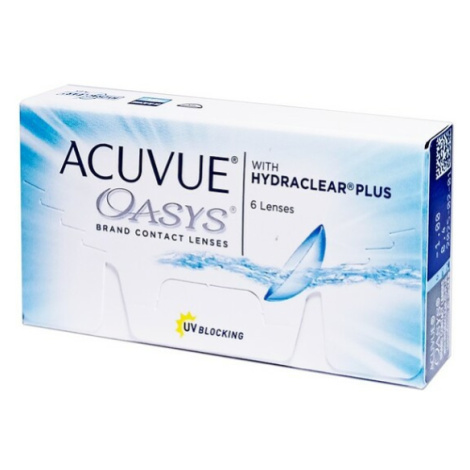 JOHNSON Acuvue Oasys Plus dvojtýždňové kontaktné šošovky 6 kusov, Počet dioptrií: -0,5, Počet ks