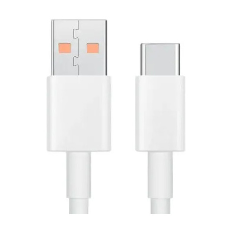 Kábel Xiaomi 6A, USB-A na USB-C, podpora 67W, 1m, biely (Bulk)