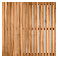 Kúpeľňová podložka z agátového dreva Wenko, 55 x 55 cm