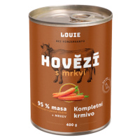 LOUIE Konzerva pre psov hovädzie s mrkvou 400 g