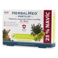 HERBALMED Pastilky pre odkašliavanie 24 + 6 tabliet ZADARMO