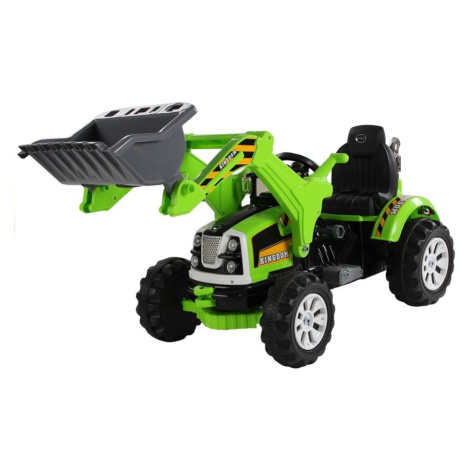 mamido  Elektrický traktor - s radlicou zelený