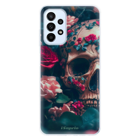 Odolné silikónové puzdro iSaprio - Skull in Roses - Samsung Galaxy A23 / A23 5G