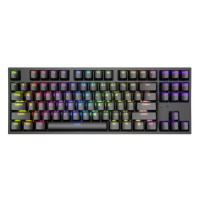 Genesis herná mechanická klávesnica THOR 404/RGB/Khail Box Brown/Drôtová USB/US layout/Čierna